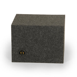 QPower QBASS Vented Chamber 12" Single Audio Subwoofer Enclosure Box, Charcoal
