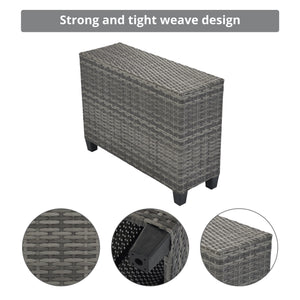 8-Pieces Outdoor Wicker Round Sofa Set
