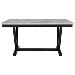 TREXM Modern Style 6-Piece Dining Table with 4 Chairs & 1 Bench