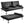 Mega Futon Sofa Bed - Modern Faux Leather Convertible Lounge Sofa