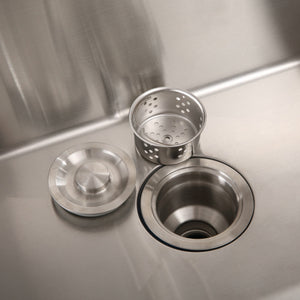 24in Stainless Steel Washing Sink with Faucet Hoses and Drain Head