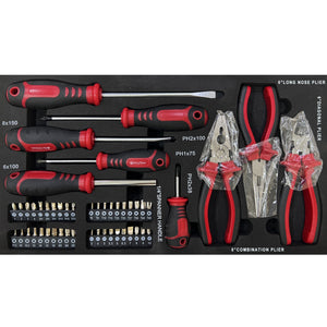 20" Portable 3-Drawer Steel Toolbox