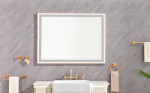48"x36" LED Lighted Bathroom Wall Mounted Mirror