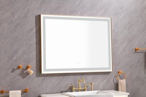 48"x36" LED Lighted Bathroom Wall Mounted Mirror
