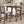 TOPMAX 3-Piece Wood Counter Height Drop Leaf Dining Table Set with 2 Upholstered Chairs