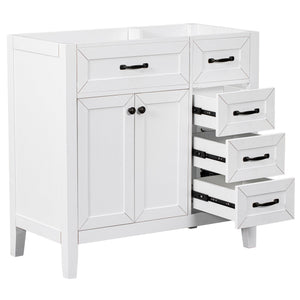 36" Bathroom Vanity Without Sink - Cabinet Base Only