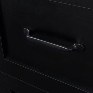 Home Office Computer Desk with Hutch, Antiqued Black