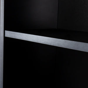 Black Modern Simple Hair Desk with Multi-Layer Storage