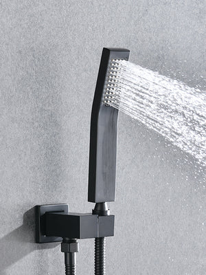 Matte Shower System with Tub Spout and 10 Inch Shower Head