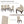 TREXM Set of 2 Dining Chairs with Nailhead (Espresso)