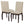 TREXM Set of 2 Dining Chairs with Nailhead (Espresso)