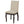 TREXM Set of 2 Dining Chairs with Nailhead (Espresso)