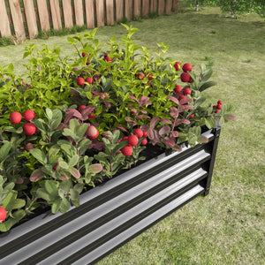 Metal Raised Garden Bed for Flowers and Vegetables