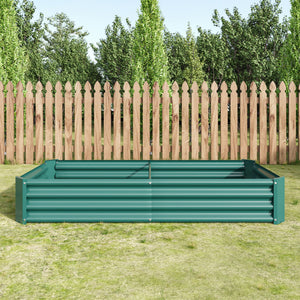 Premium Galvanized Metal Raised Garden Bed Set of 2