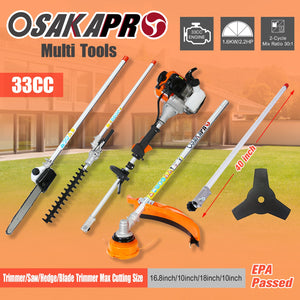 10 in 1 Multi-Functional Trimming Tool with 33CC 2-Cycle Engine