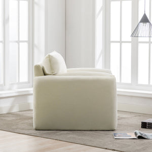 Modern Style Chenille Oversized Armchair Accent Chair