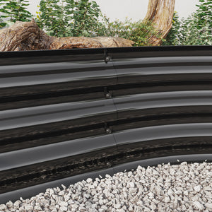 Oval Large Metal Raised Garden Bed
