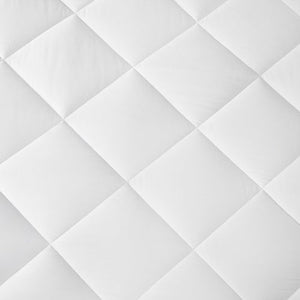300 Thread Count Cotton Sateen Waterproof Mattress Pad Queen