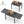 Patio Dining Expandable Table, Metal Aluminum Outdoor Table for 6-8 Person