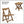 HIPS Material Outdoor Bistro Set