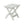 HIPS Foldable Small Table and Chair Set with 2 Chairs and Rectangular Table