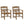 Patio Dining Chair with Armset Set of 2 - HIPS Material