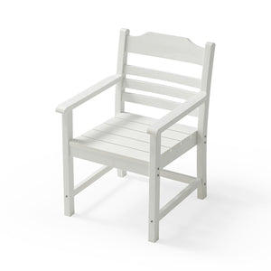Patio Dining Chair with Armset Set of 2, Pure