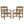 Patio Dining Chair with Armset Set of 2 - HIPS Material