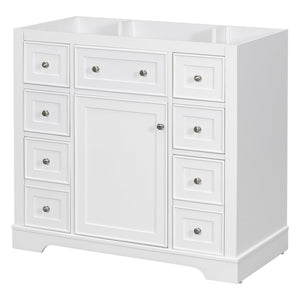 36" Bathroom Vanity without Sink, Cabinet Base Only