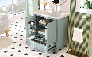 30" Bathroom Vanity With Sink Combo