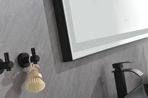 Framed LED Single Bathroom Vanity Mirror
