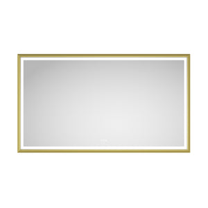 Oversized Rectangular Framed LED Mirror