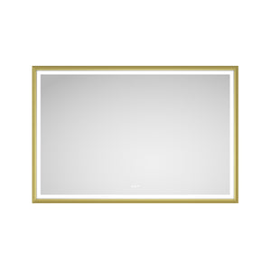 Oversized Rectangular Framed LED Mirror