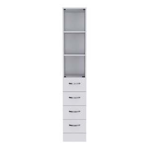 Linen Cabinet Artic, Three Shelves, Single Door