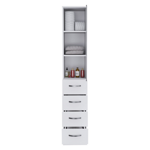 Linen Cabinet Artic, Three Shelves, Single Door