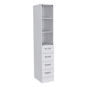 Linen Cabinet Artic, Three Shelves, Single Door