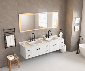 LED Bathroom Mirror 72" x 36" with Front and Backlight