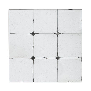 36x36" Traditional Decor Style Antique Glass Panel Mirror