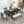 TOPMAX Farmhouse 82-Inch 6-Piece Extendable Dining Table Set
