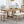 TOPMAX Farmhouse 82inch 6-Piece Extendable Dining Table Set