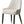 Modern Dining Chairs Set of 2 pcs Faux Leather and Metal