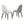 Modern Dining Chairs Set of 2 pcs Faux Leather and Metal