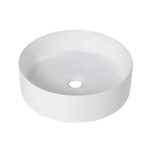 Ceramic Round Above Counter Bathroom Vessel Sink