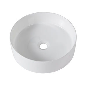 Ceramic Round Above Counter Bathroom Vessel Sink