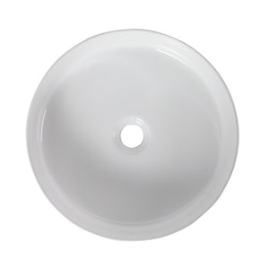 Ceramic Round Above Counter Bathroom Vessel Sink