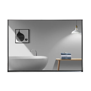 36x24 Inch Bathroom Mirror with Beveled Edge