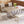 TOPMAX 6-Piece Wood Half Round Dining Table Set