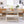 TOPMAX 6-Piece Wood Half Round Dining Table Set