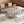 TOPMAX 6-Piece Wood Half Round Dining Table Set