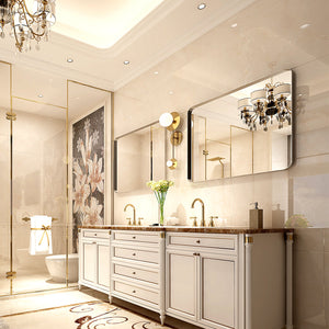 40x30 Inch Brushed Bathroom Mirror